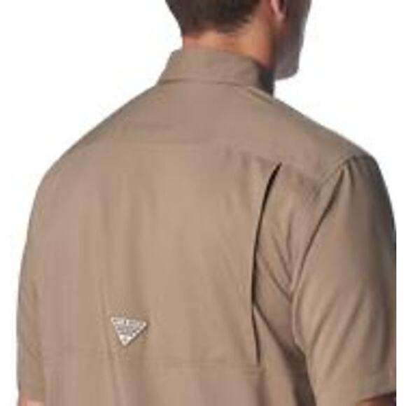 Columbia Men's Tan Oklahoma Sooners PHG Bucktail Hunting Button-Up Shirt SZ Lg - Picture 3 of 6